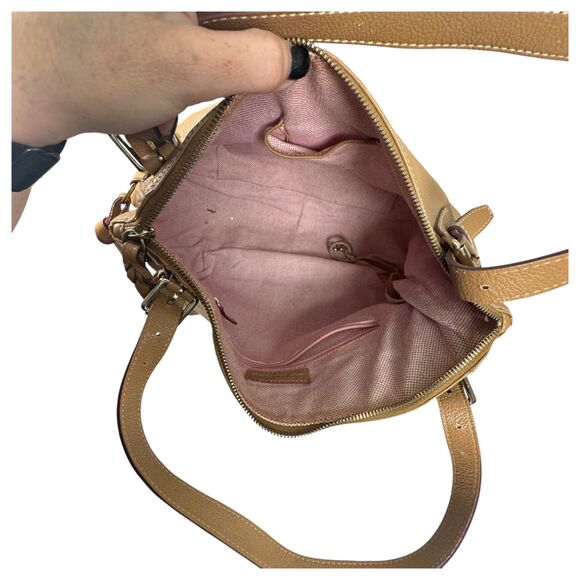 Dooney & Bourke Nina Brown Leather Shoulder Bag READ RESERVED FOR D_PULLING - Picture 5 of 7